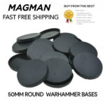 50mm Round Bases Miniature Models Wargaming Warhammer 40K AoS Games Workshop