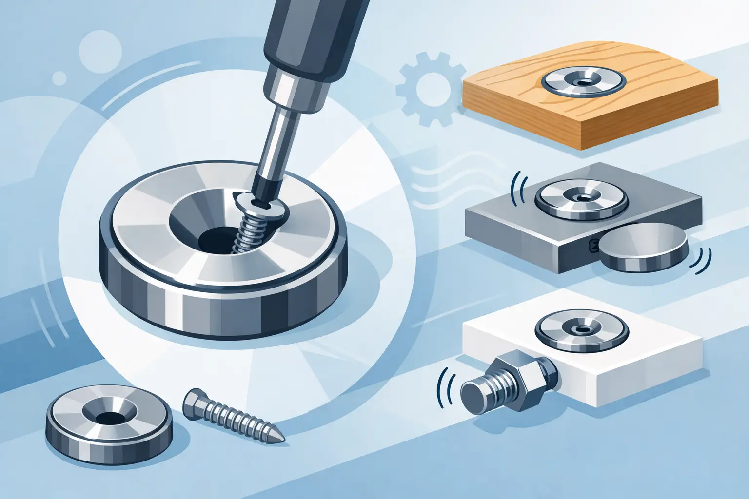 How to Mount Countersunk Magnets Properly