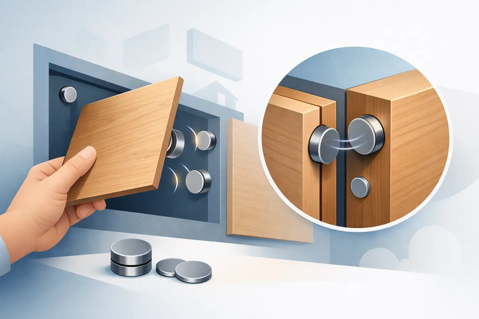 Neodymium Magnets for Hidden Panels