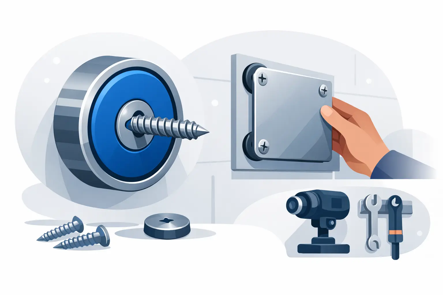 Screw Fixing Magnets for Stronger Mounting