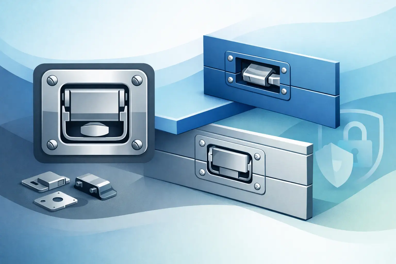 Flush Mount Latch Guide for Stronger Closures