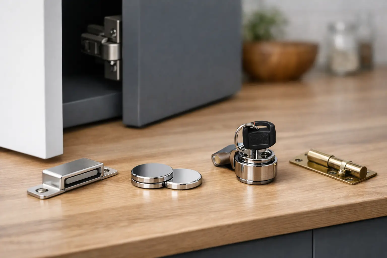 Cabinet Closure Options for a Secure Finish