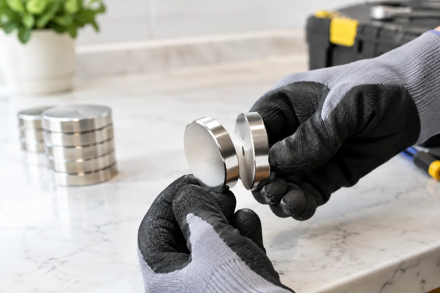 How to Separate Stuck Powerful Magnets Safely