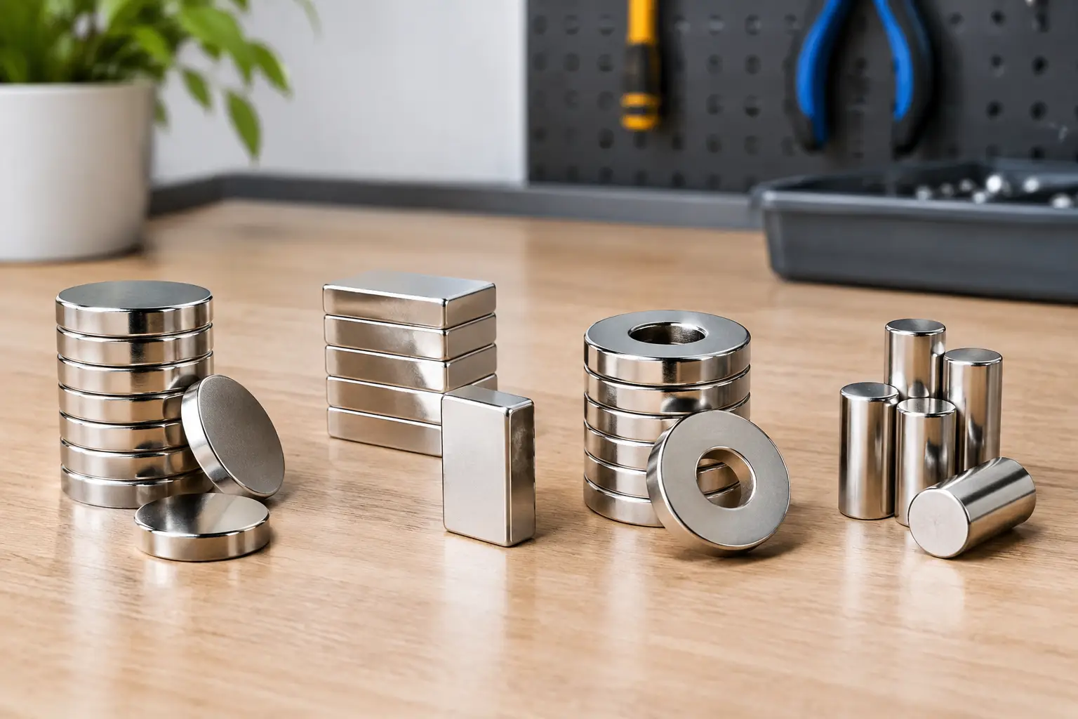 Magnet Shape Comparison for Stronger Fixings